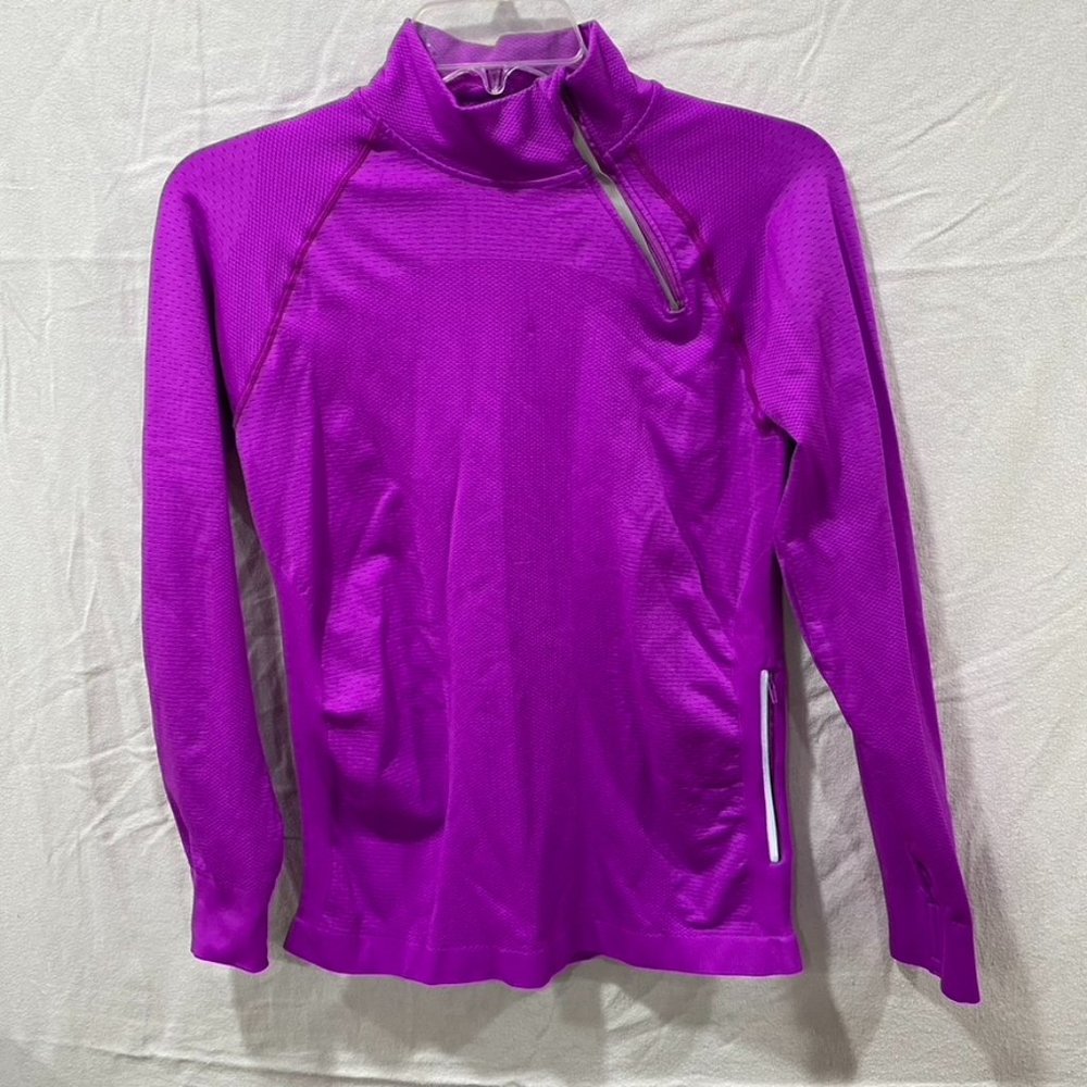 Yelete Long Sleeve Half Zip with Thumb Holes